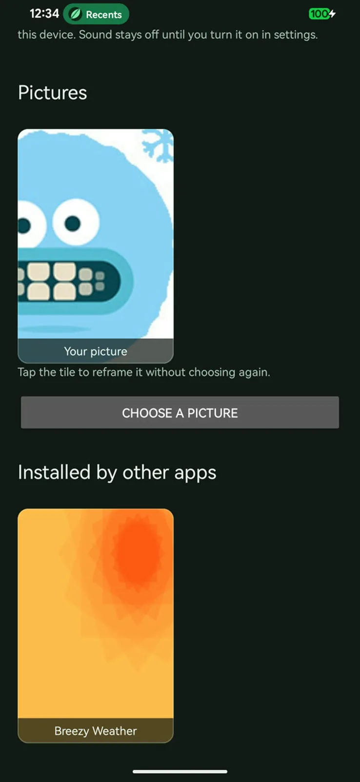 Video and picture wallpaper sources alongside installed ones